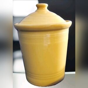 Fiestaware HLC Large Canister W/Lid  Sunflower Jar